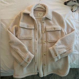 Abercrombie Sherpa Shacket shirt jacket